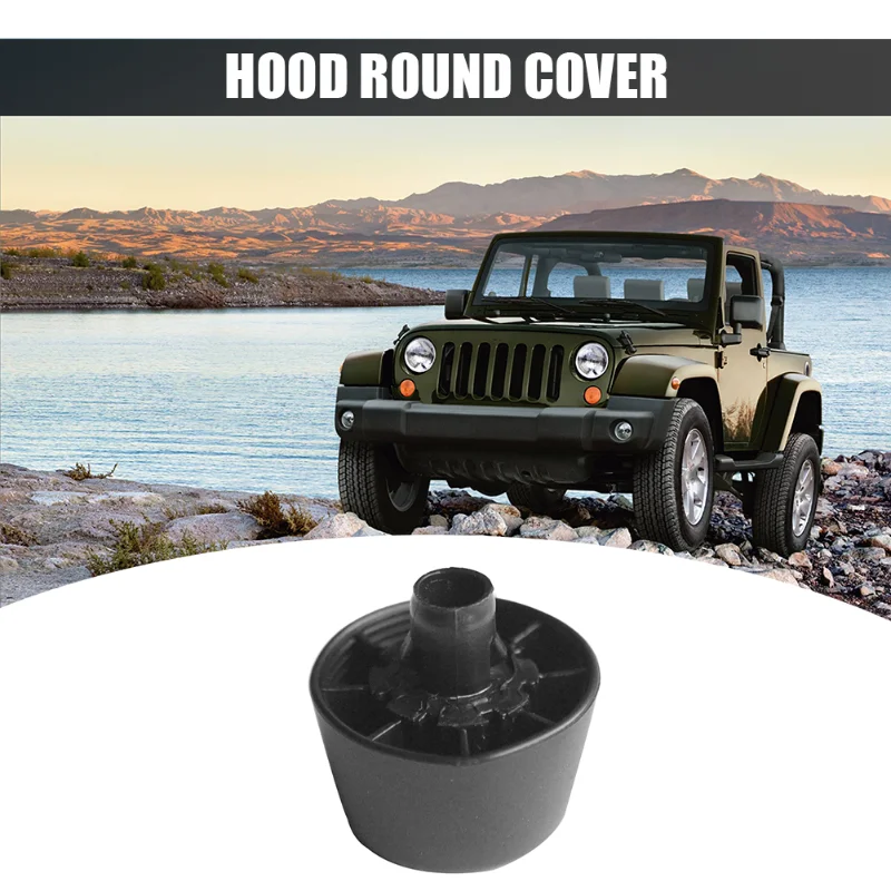 

2PX for Jeep Wrangler JK 2007-2017 Rubber Hood Bump Stop Bonnet Bumper Cushion Convenient Replace Car Accessories 55395650AC