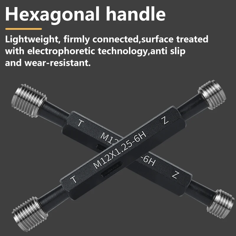 GULING  M110-M120  High-Precision Thread Go/No-Go Gauge Metric Gauge 6H Precision Internal Thread Standard Thread Inspection