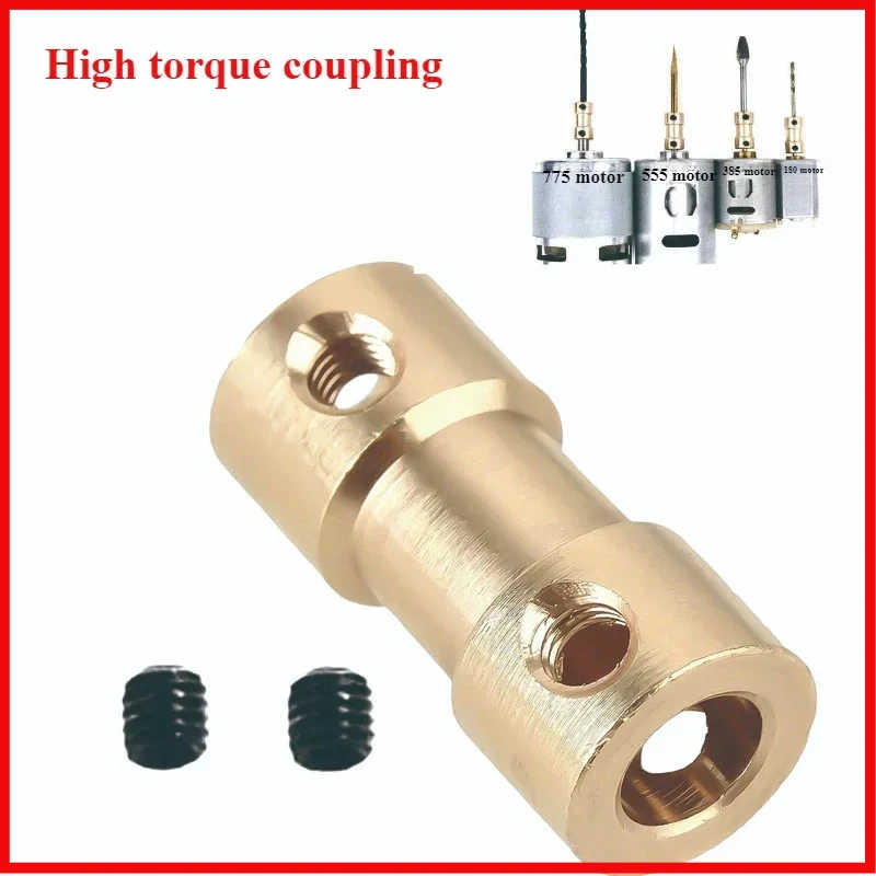 

2/2.3/3/3.17/4/5/6mm N20 Motor Shaft Coupling Coupler Connector Sleeve Adapter Brass Transmission Joint for RC Boat Car Airplane