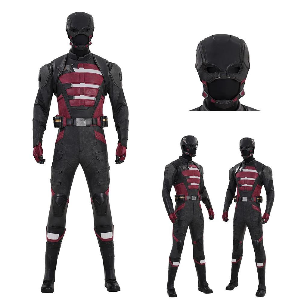 

Halloween New John Walker Role Playing Costume High Quality Black And Red Jumpsuit Men's Game Party Uniform