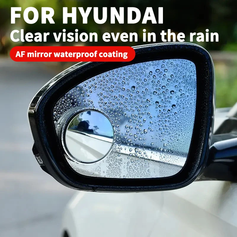 Car Convex Blind Spot Mirror Suction Cup Blind Spot Mirror Blind Spot Rearview Accessory HD Blind Spot Convex Mirror Compatible with Hyundai Tucson