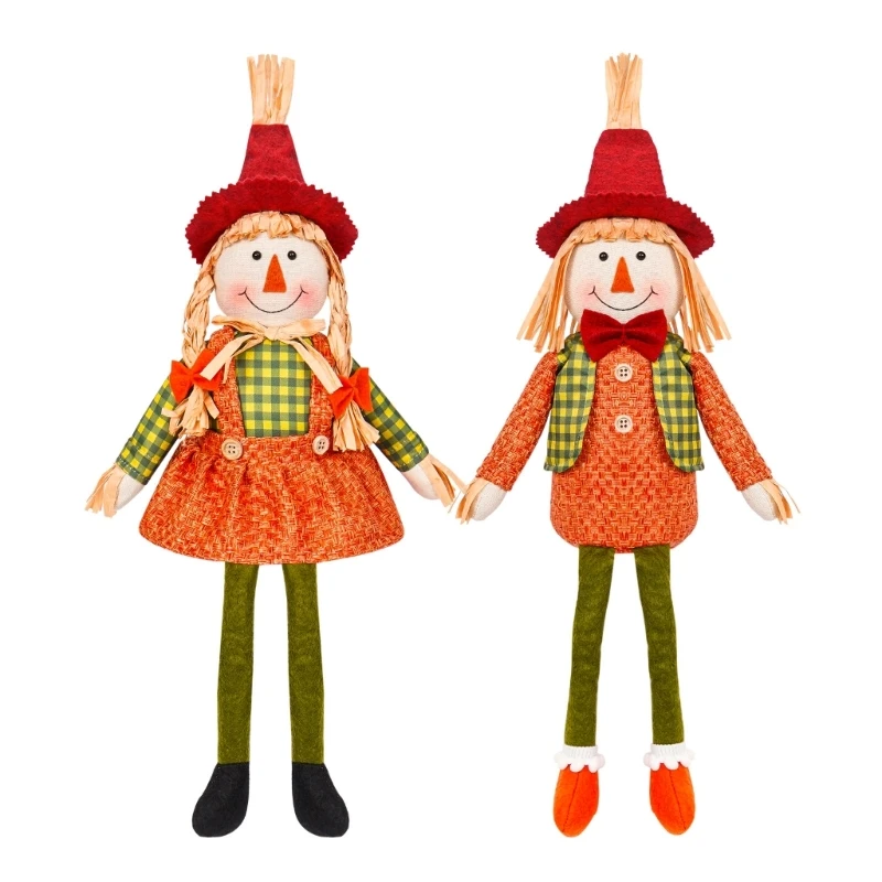 

Scarecrow Faceless Thanksgiving Gnome Scandinavian Autumn Tomtes Tiered