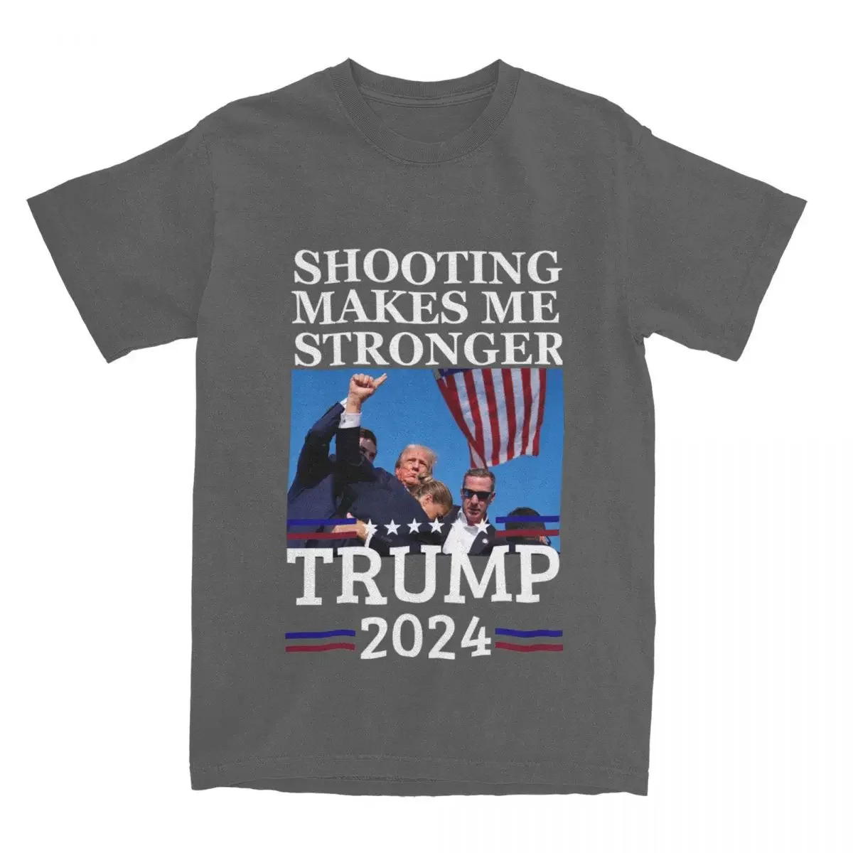 

Футболка с надписью «Дональд Трамп», модель 2024 года, делает меня сильнее, женская футболка с коротким рукавом, летние топы