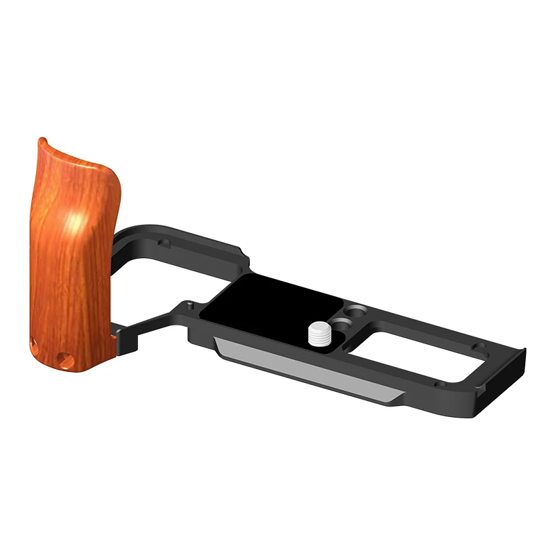 BGNing A7C2 A7CII A7CR Schnellwechselplatte L-Halterung Holzgriff Vollständige Abdeckung Kamerakäfig für Sony A7C SLR Handgriffhalter – Detail 6