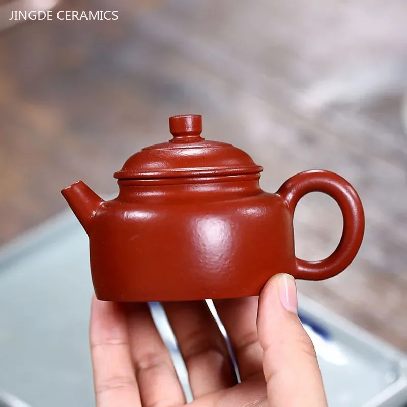 

90ml Famous Yixing Purple Clay Teapot Raw Ore Dahongpao Filter Tea Pot Home Zisha Beauty Kettle Chinese Customized Tea Set