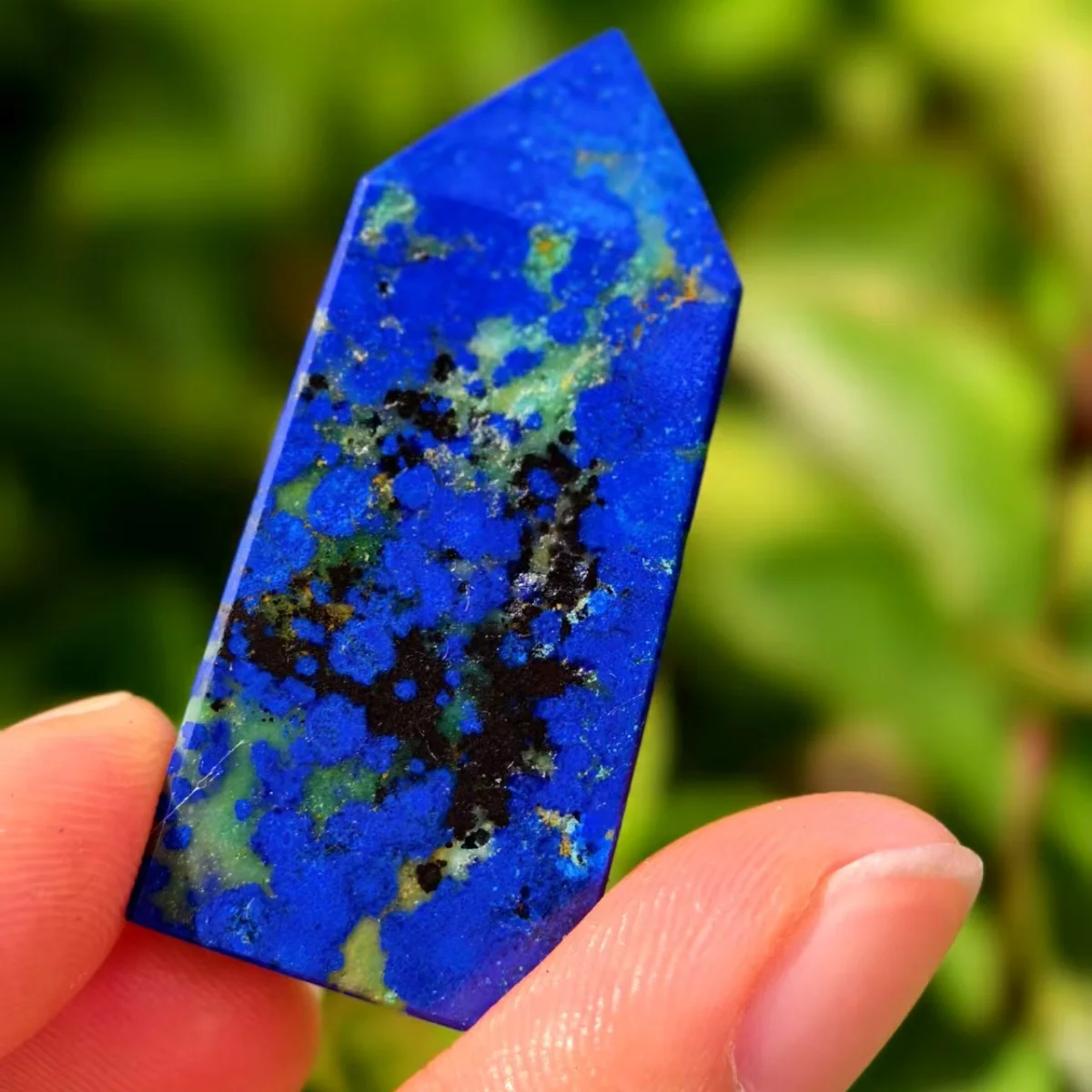 Natural Formed!Azurite Obelisk, Quartz Crystal Blue Mineral Ore Pillar, Mineral, Reiki, Healing, Demagnetization Tower