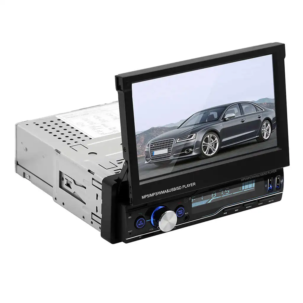 

T100G 7 Inch Car Stereo Mp5 Player Driving Recorder Navigator Gps Rds Fm Am Radio Bluetooth4.0 Usb Aux Head Unit Better