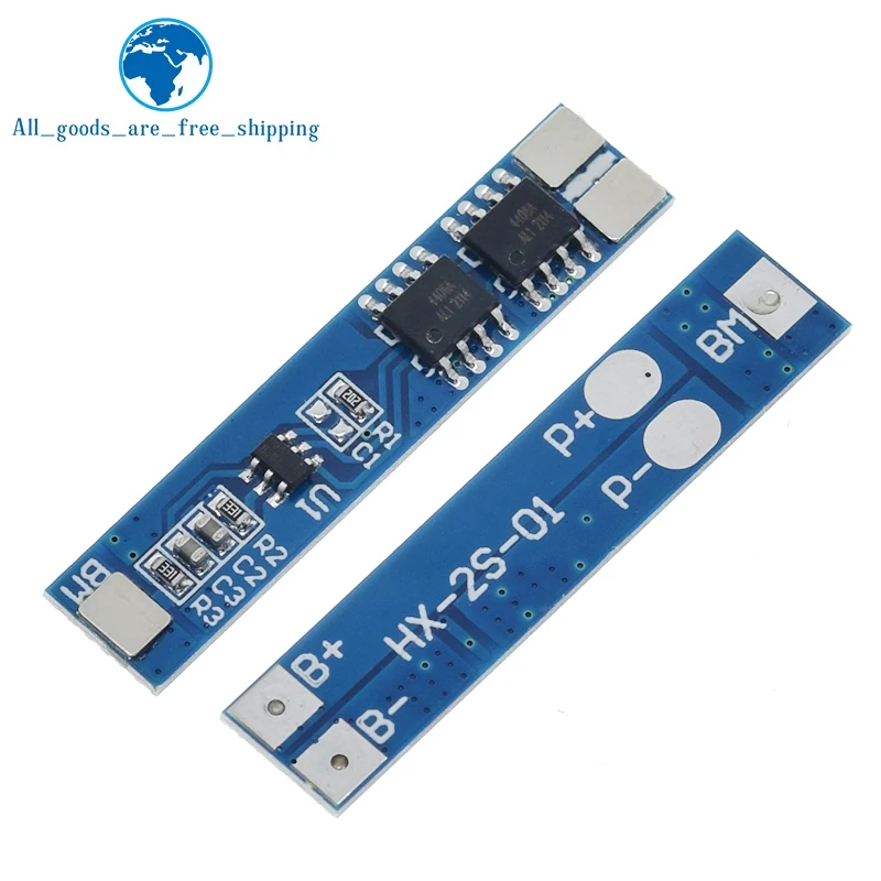 1/5 шт. BMS 2S 7,4 В 8,4 В 5A 18650 плата защиты от зарядки литиевой батареи