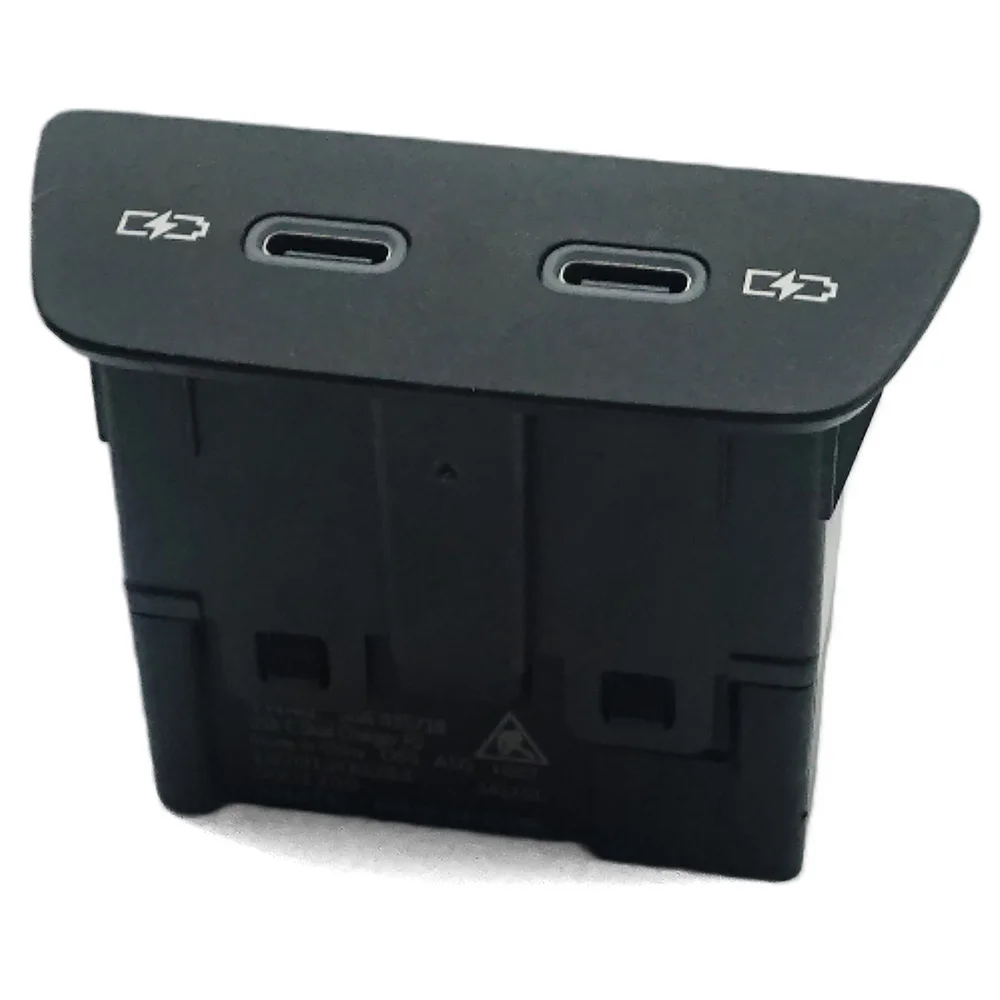 For VW Golf 8, ID3, POLO Rear Dual USB TYPE-C Charging Interface Socket Switch Plug Button Harness | OEM 2G6035718 2G6 035 718