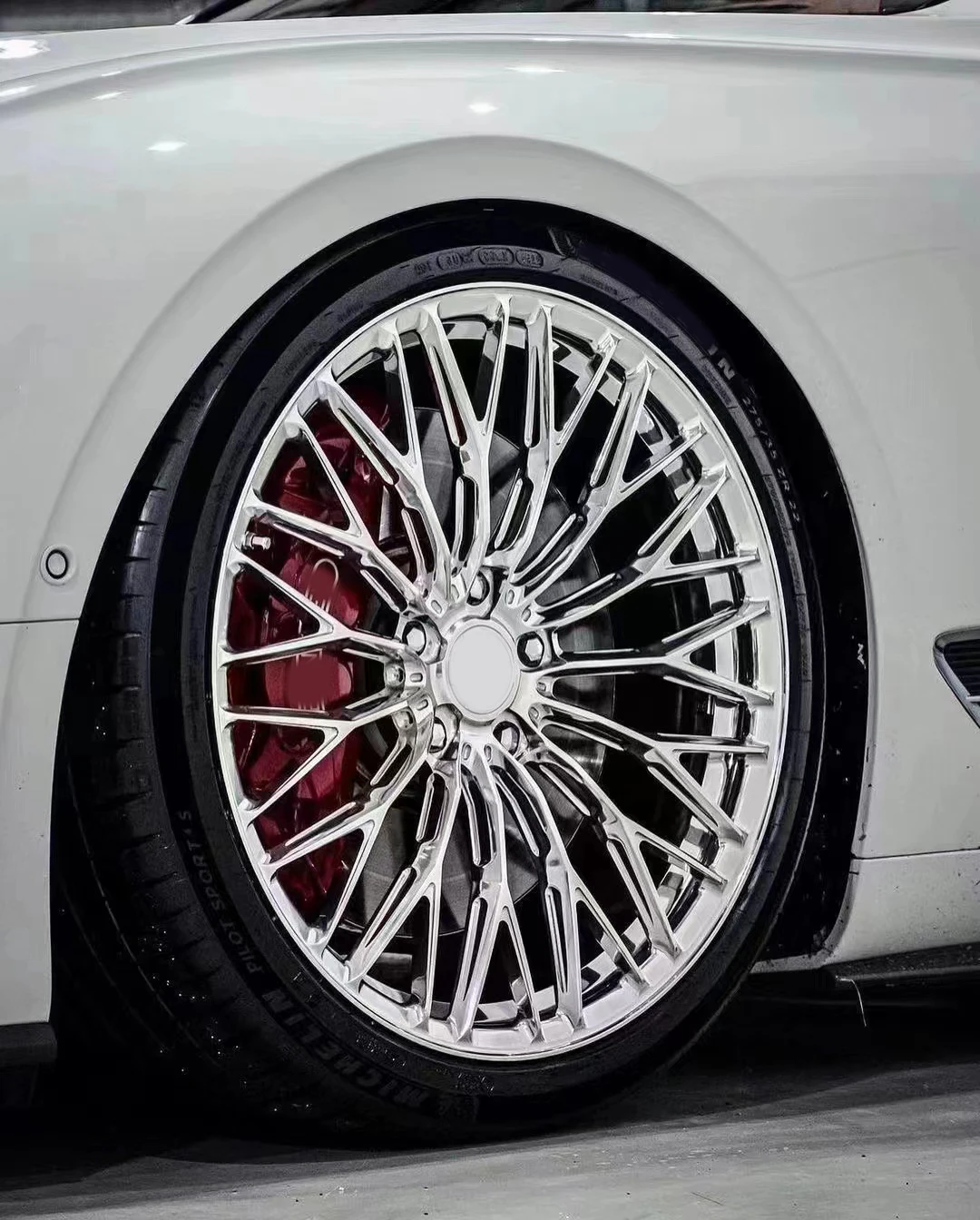 for  Luxury One Piece Custom Logo 5X130 Polished Rims 22 Inch Monoblock Aluminum Forged Car Wheels For Bentley Continental