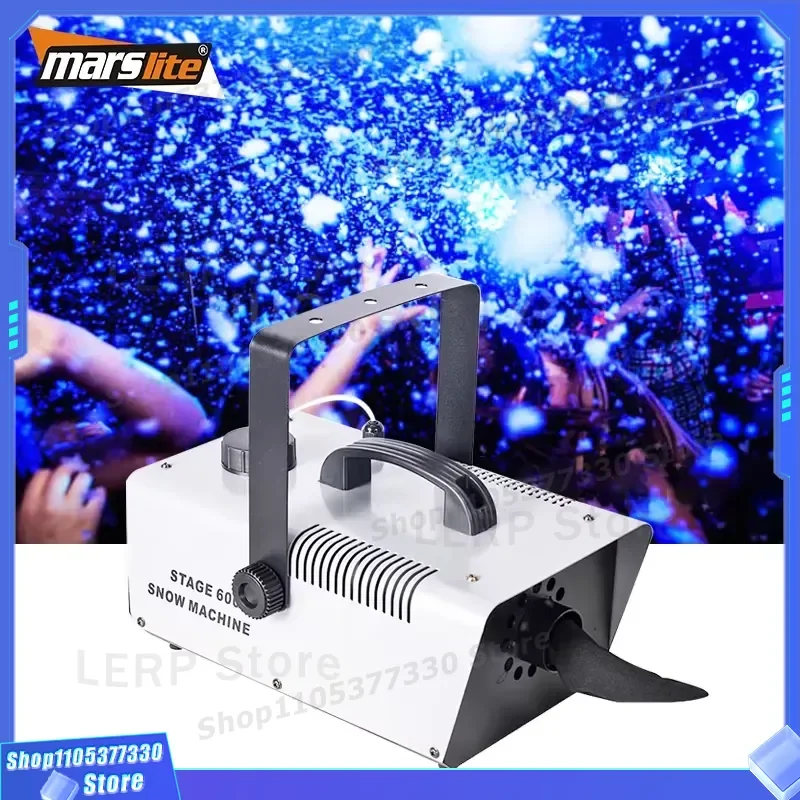 Professional 600W DJ Snow Machine for Stage Effects Party Club Equipment High Power Artificial Snow Fogger Device for Disco