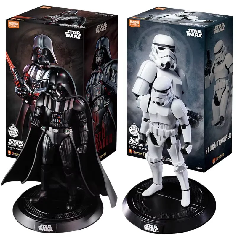 Original Blokees Star Wars Action Figure Darth Vader Dark Trooper Stormtrooper Anime Collection Toys Model For Adult Fans Gift