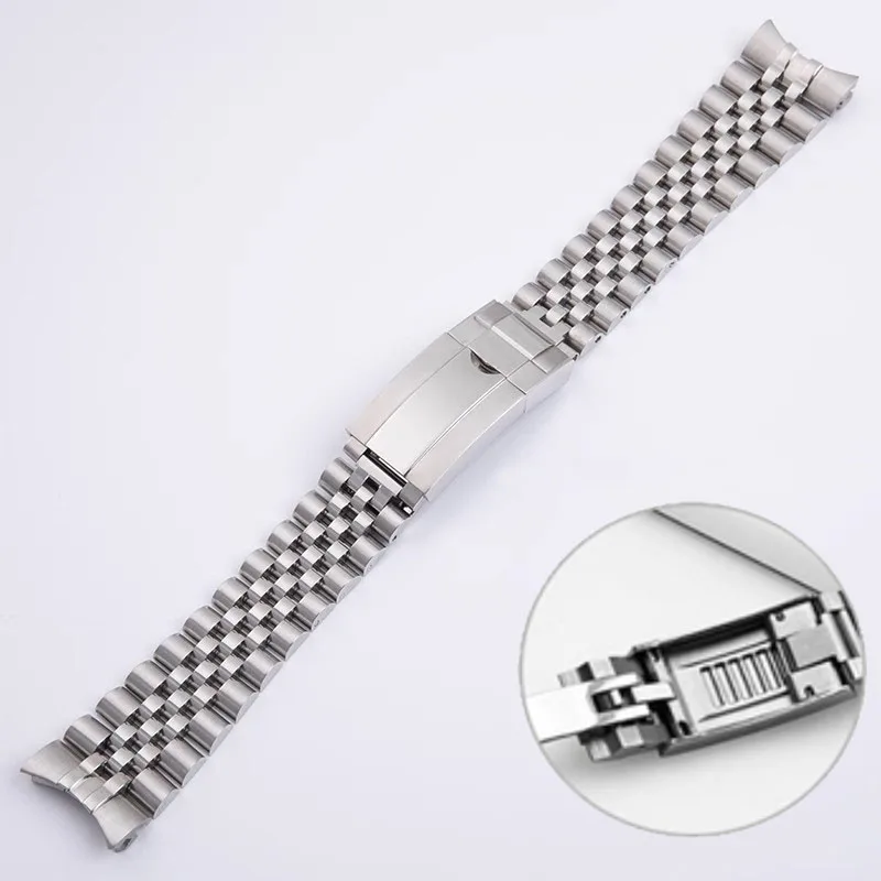 

Jubilee Watch Band For Rolex Sub GMT Yacht Daytona 20mm 21mm Men's Strap Luxury watch chain Mod Parts Replacement Accessories