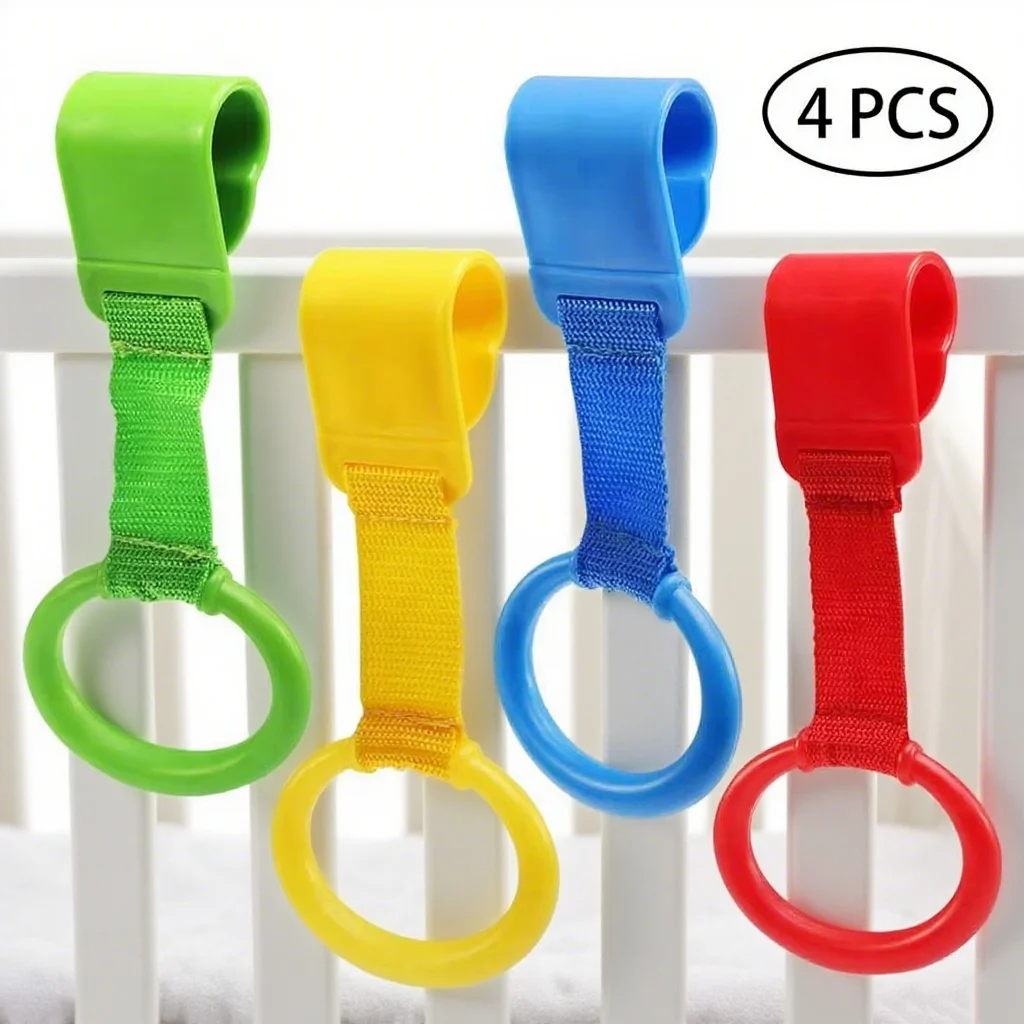 

4 шт., кольцо для детской кроватки, кольца для помощника по ходьбе, безопасный детский манеж, тянущие кольца для кроватки, эргономичные кольца для тренировок по ходьбе, детское стоячее кольцо