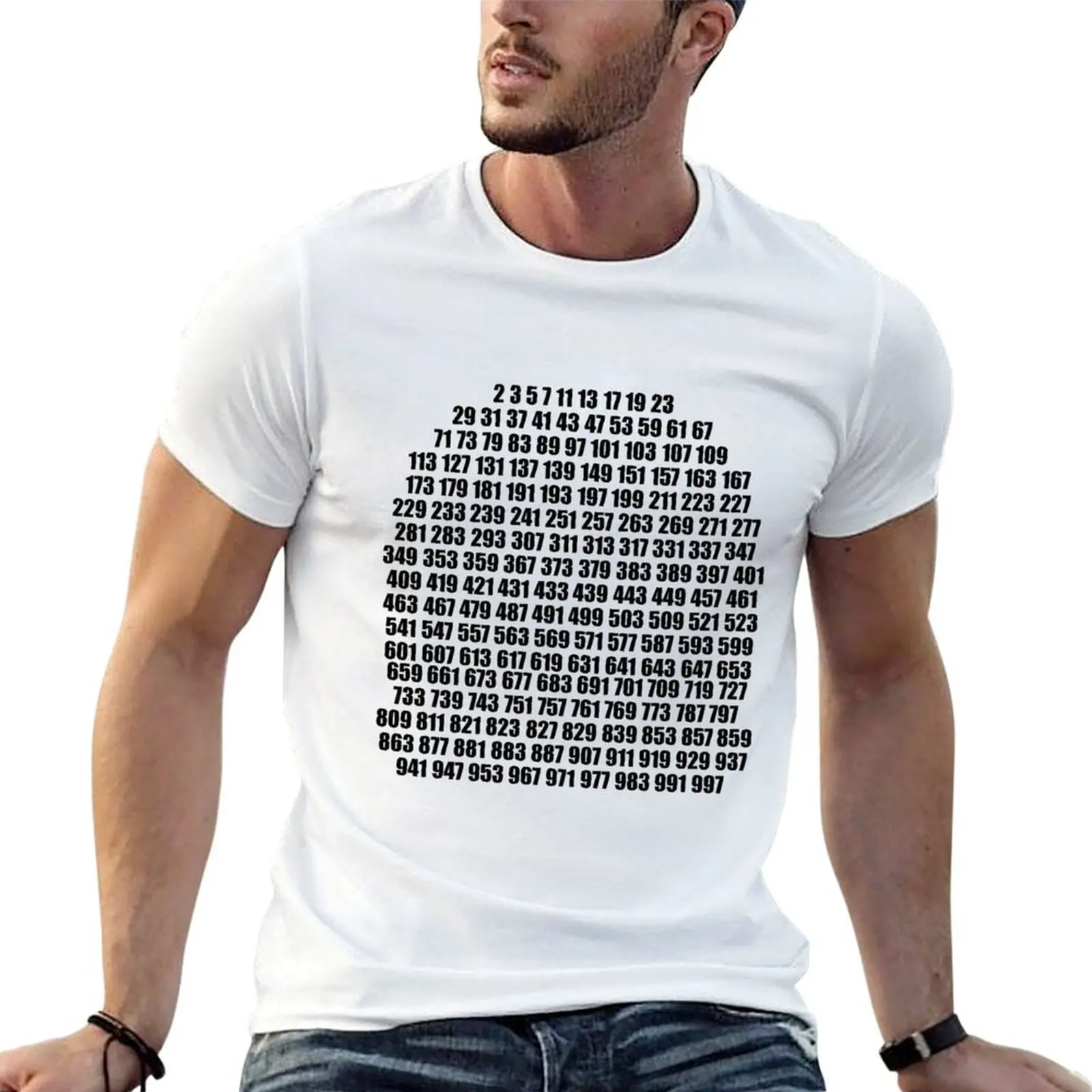 

Prime numbers T-Shirt man t shirts for men casual t shirts for man graphic vintage T-Shirt
