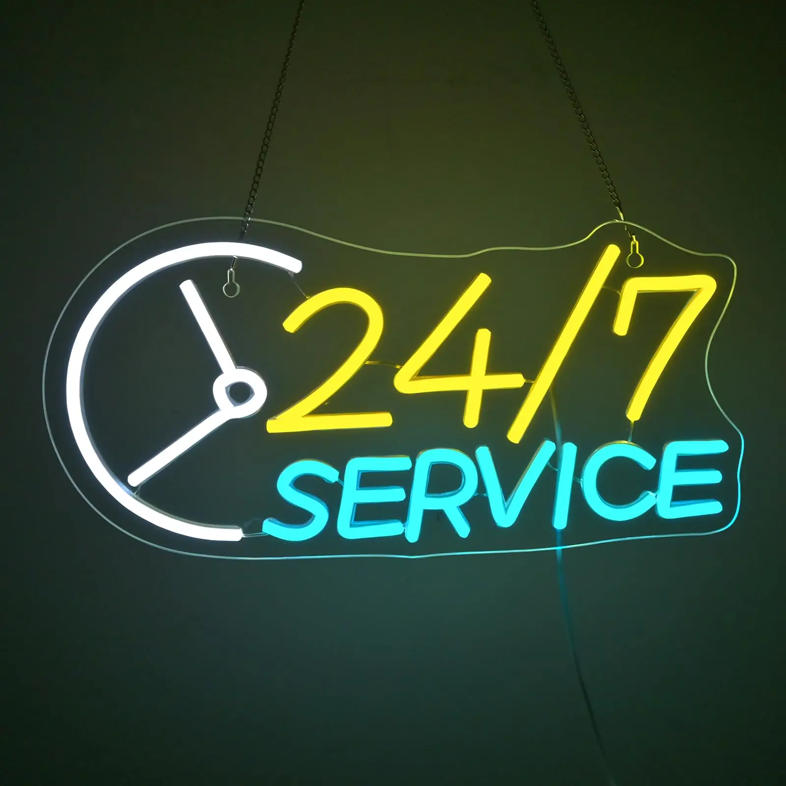 オープンネオンサイン-24時間営業-サービスネオンサイン-壁飾り用-usb調光式ネオンライト-店舗-バー-パーティー-24時間営業場所-クラブ-ギフト