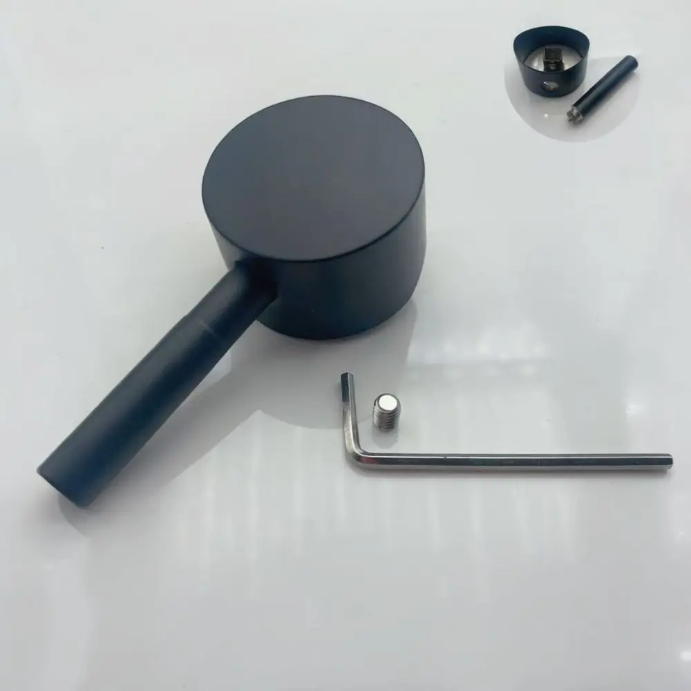 Bathroom Faucet Handle Replacement Black Mixer Tap Lever For Sink Kitchen Shower Repair Parts Stainless Steel Durable Decor