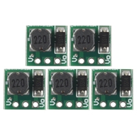 5X 0.9-5V To 5V DC-DC Step-Up Power Module Voltage Boost Converter Board 1.5V 1.8V 2.5V 3V 3.3V 3.7V 4.2V To 5V Green