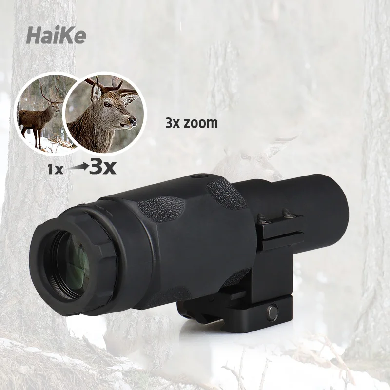 

HK1-0411 Hunting Scope High Definition Wide View Detection Range For Red Dot Sight 3X Magnification Scope