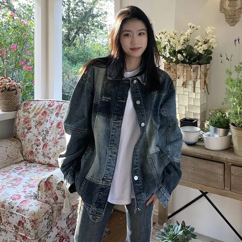 

Женские весенне-осенние куртки 2025, модные повседневные бомберы с длинными рукавами Y2K, свободные куртки из искусственной кожи на молнии с капюшоном, винтажная уличная одежда в стиле ретро