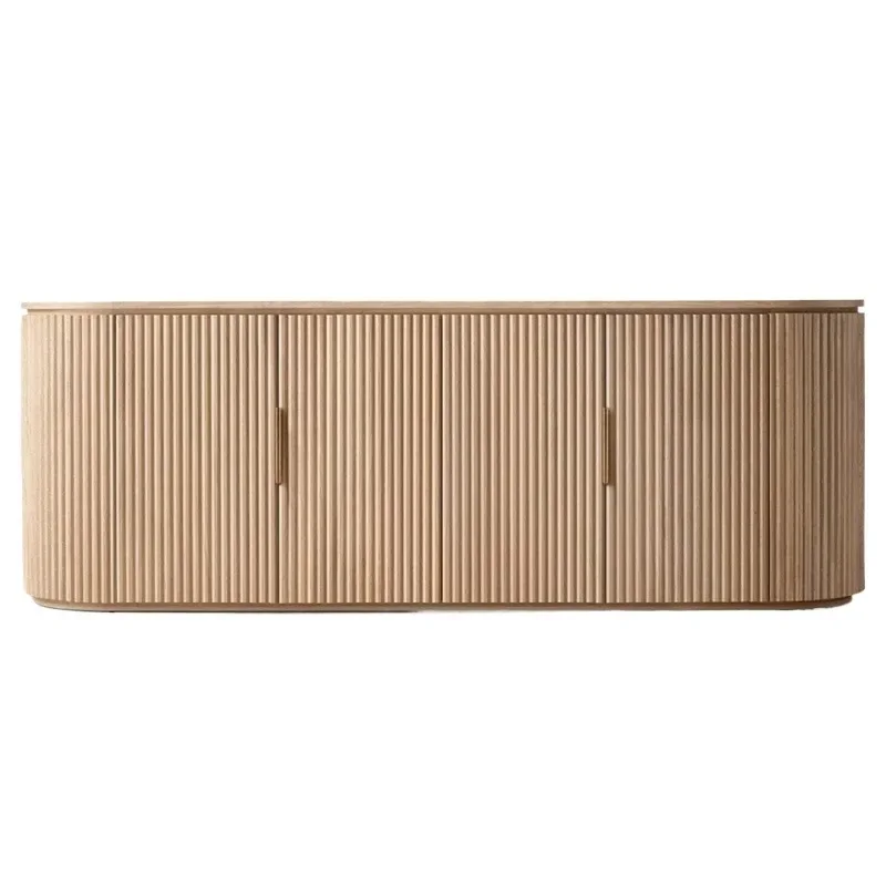 

American simple living room furniture solid wood TV cabinet dining side storage cabinet