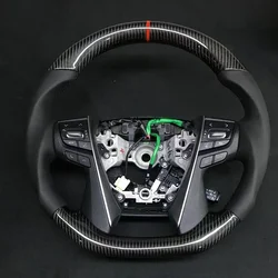 Real Carbon Steering Wheel For Toyota 30 Series Alphard Vellfire 2016-2022 Year Car Accessories Steering Wheel car turing alpha