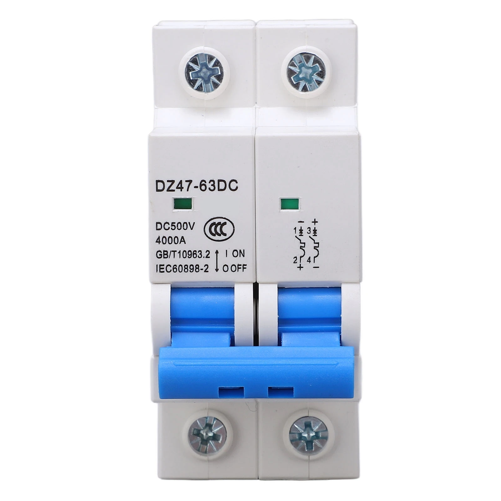 DC Miniature Circuit Breaker Upgraded 2P 500V Air for Solar PV System Panels Grid 32A