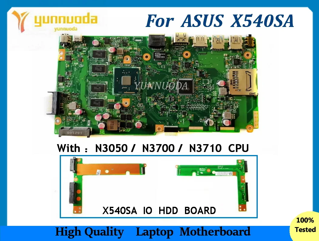 

X540SA для ASUS PLACA X540SAA X540S F540S X540 Материнская плата для ноутбука с процессором N3150 N3700 N3710 2G 4G RAM IO HDD плата 100% протестировано