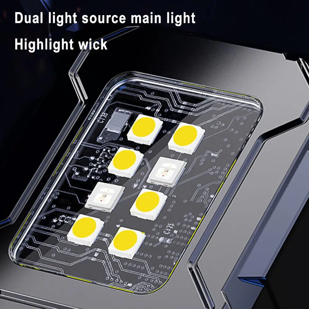 1Pc LED Flashlight Strong Light Super Bright Charge Portable Long Battery Life Cap Lamp Outdoors Multi-function COB Work Light