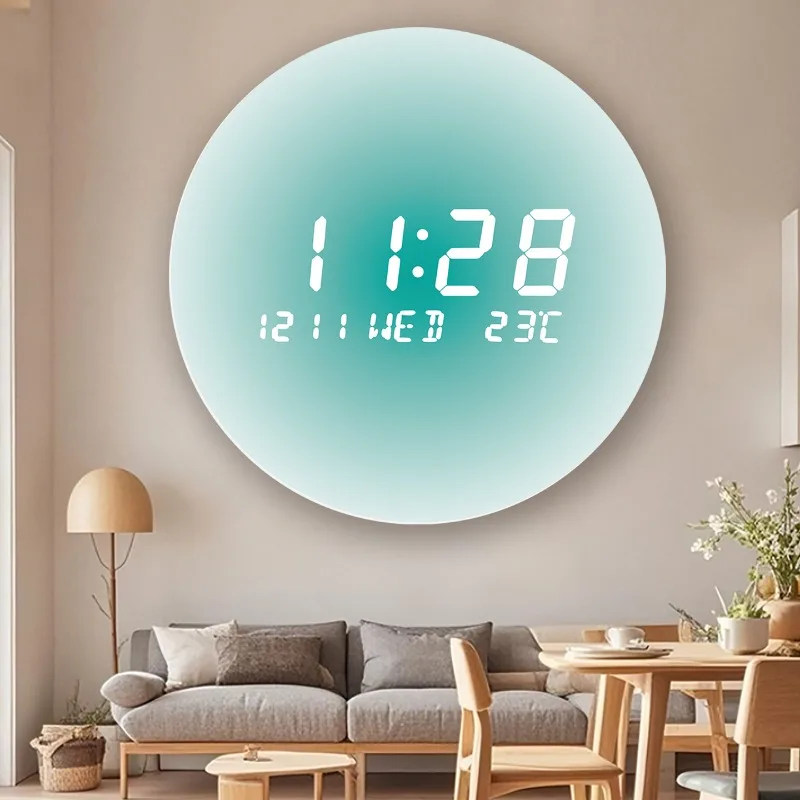 LED Wall Clocks Creative Living Room Home Bedroom Silent Clock Nordic Style Fashion Wall Clock Orologio Da Parete שעון קיר