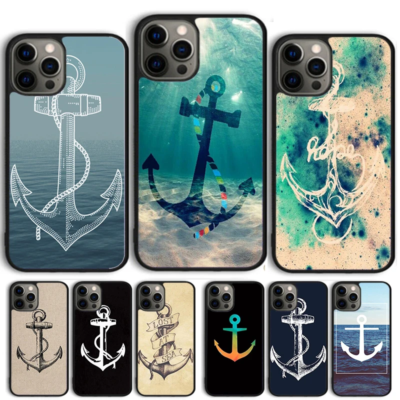 Hope Anchor Anchor sea Phone case  For iPhone 16 15 14 X XR XS 11 12 mini 13 Pro MAX Plus cover shell coque