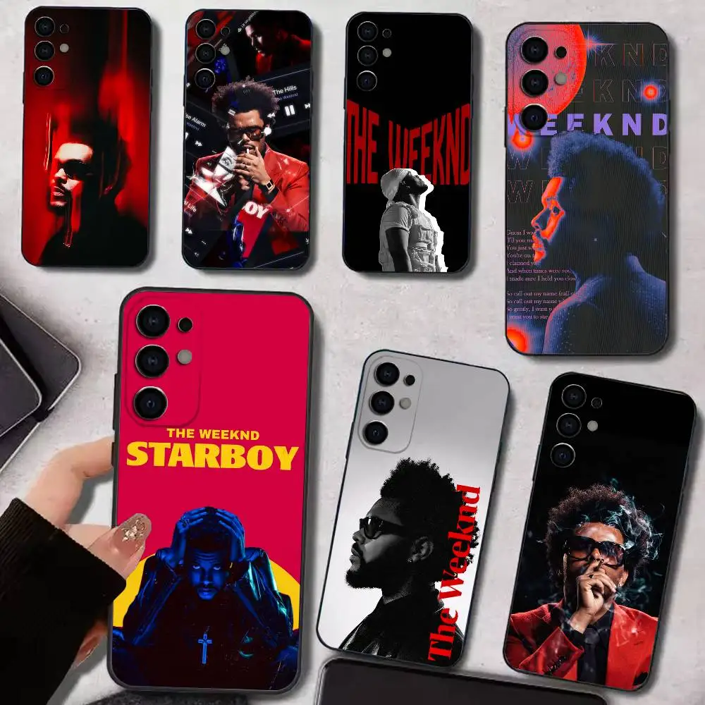 Singer The W-Weeknd   Phone Case For Samsung S25,S24,S21,S22,S23,S30,Ultra,S20,Plus,Soft Silicone Black Cover