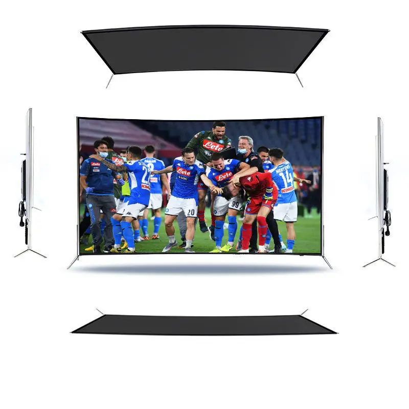 

50 55 65 75 Inch Curved Smart lcd TV, 4K Big Screen Ultra HD LED wifi TV, Smart Television TV