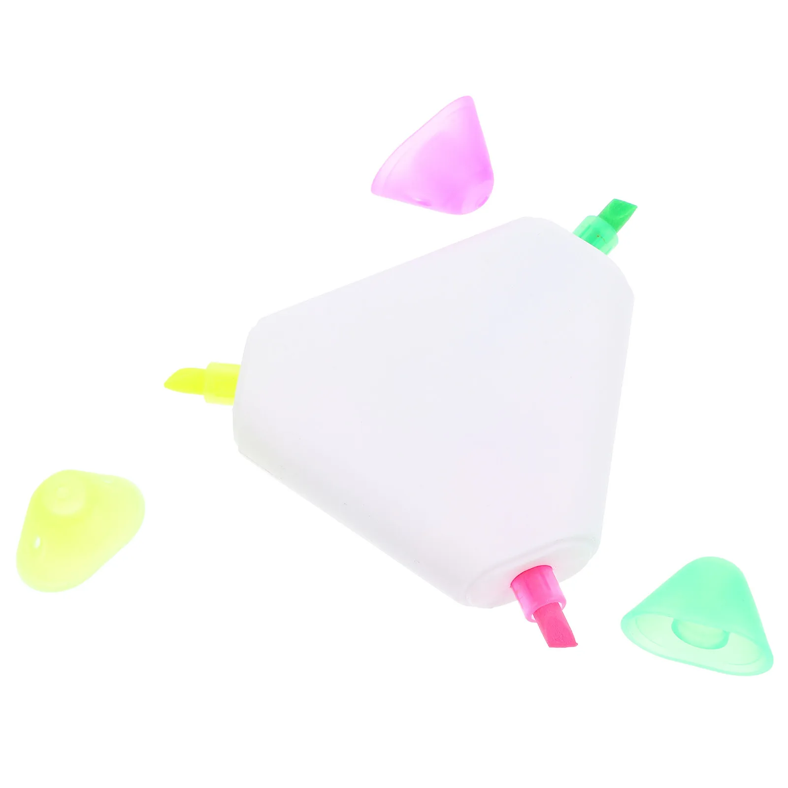 

Multicolored Triangle Highlighters Sturdy Plastic Fluorescent Pens for Kids Adults Concentration Focus Graffiti Markers Art