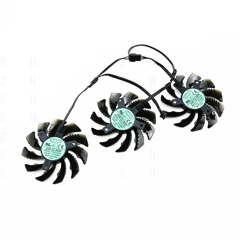 Z  T128010SU 75mm Triple Fans For Gigabyte G1 1070 1080 Ti 980