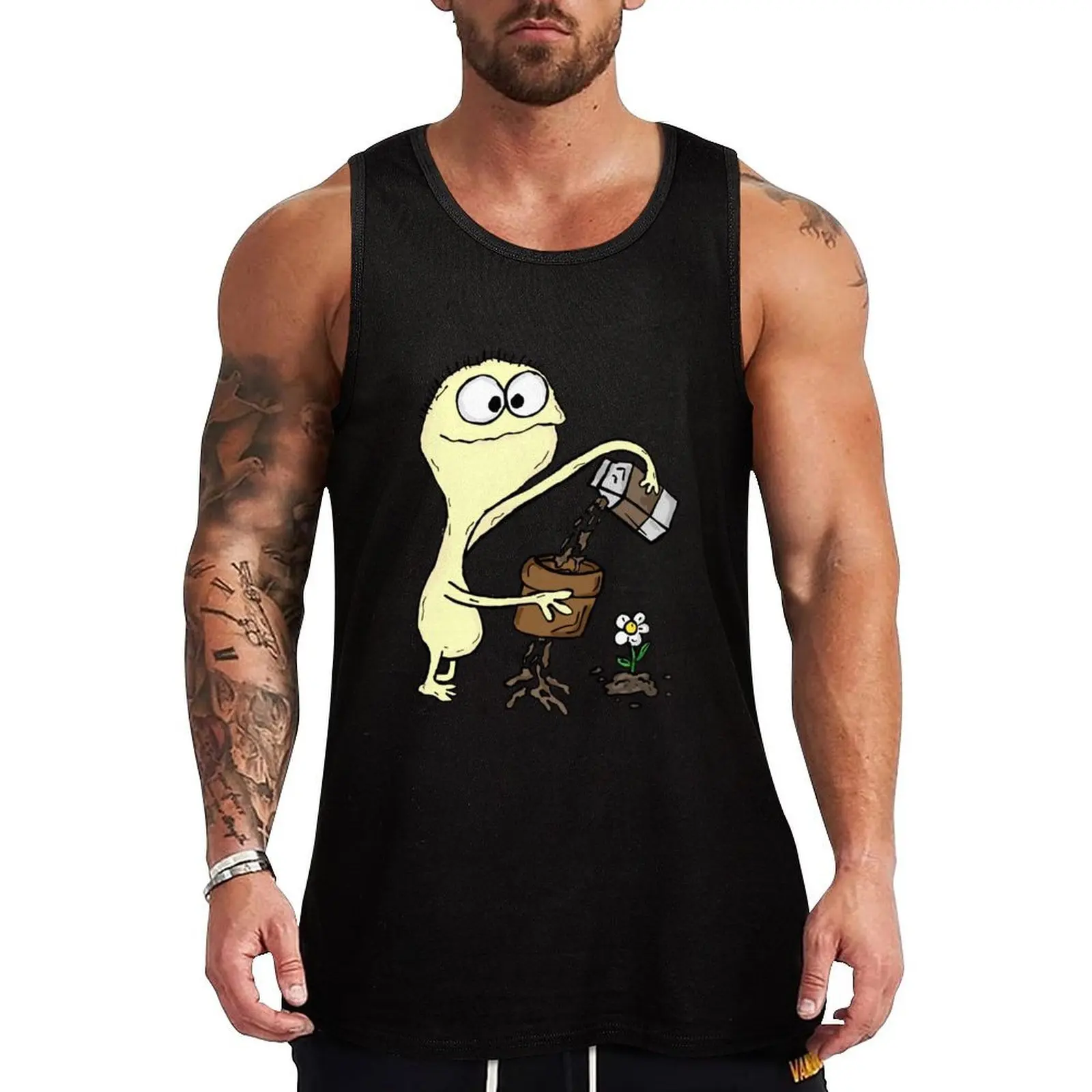 

Cheese Spilling Chocolate Milk - Foster's Home for Imaginary Friends Tank Top Classic Fit Undershirt Everyday Wear