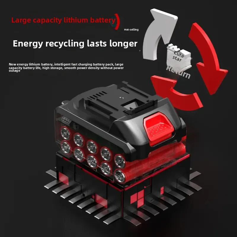 Turbin kipas kekerasan industri blower kuat berdaya tinggi, air cuci mobil, peniup debu, peniup salju listrik lithium