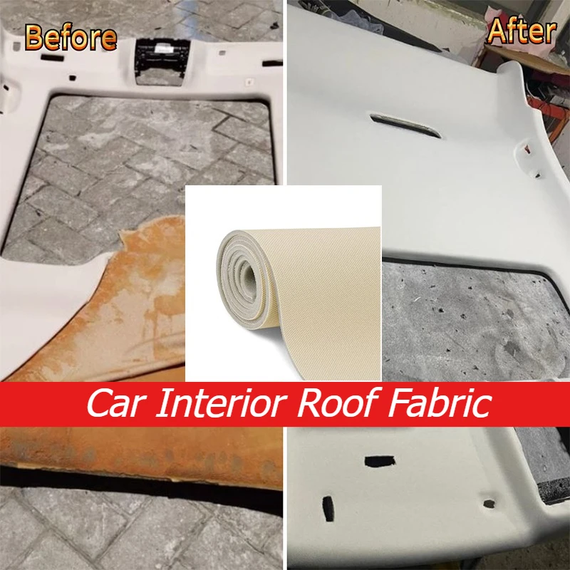 

Ткань для обивки потолка автомобиля 200/300x150 см, с подложкой из пеноматериала, для ремонта и модификации салона авто, фургонов и других транспортных средств