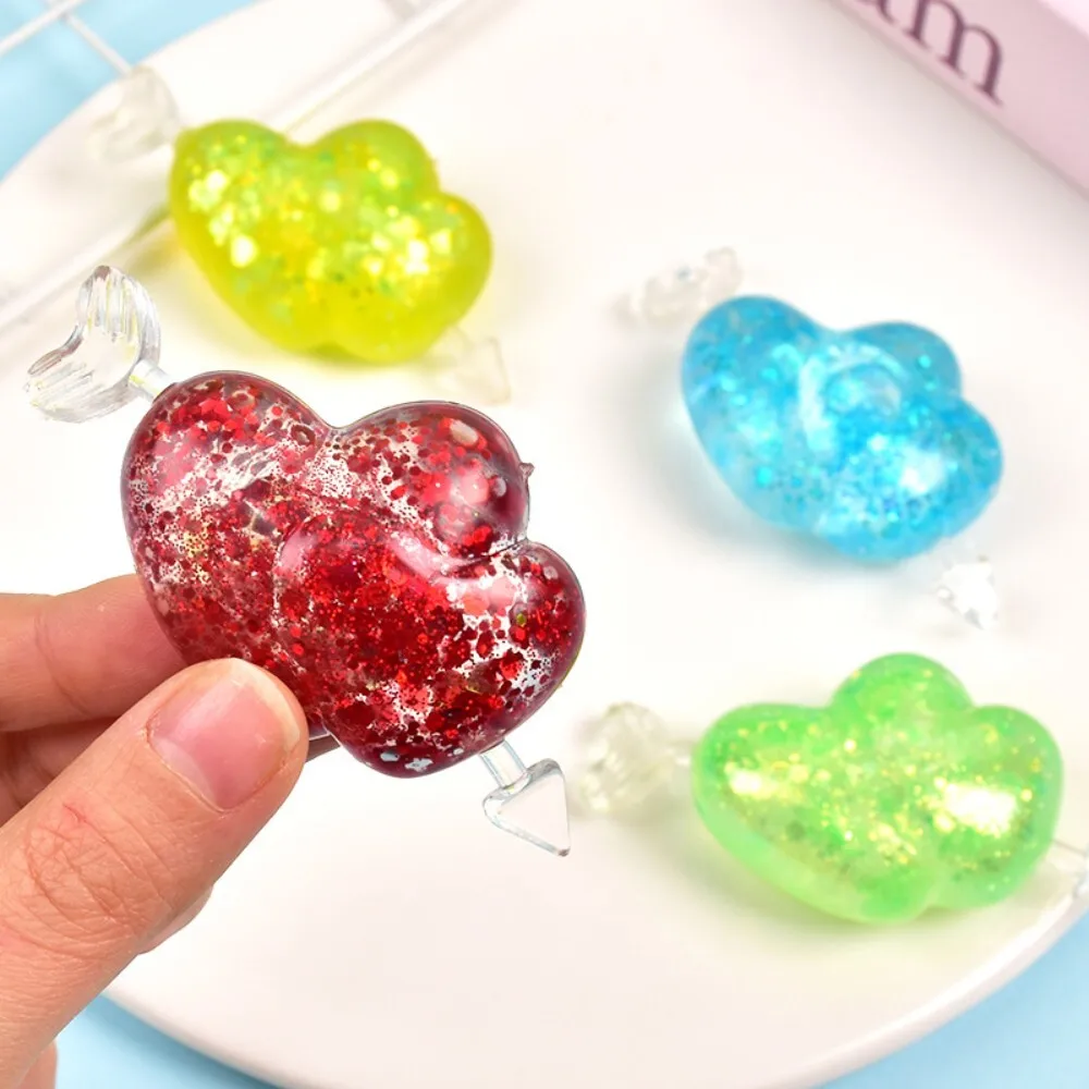 Aurora Maltose une flèche à presser paillettes coeur rebond lent Fidget jouet pour enfants adultes soulagement du Stress jeu sensoriel cadeau