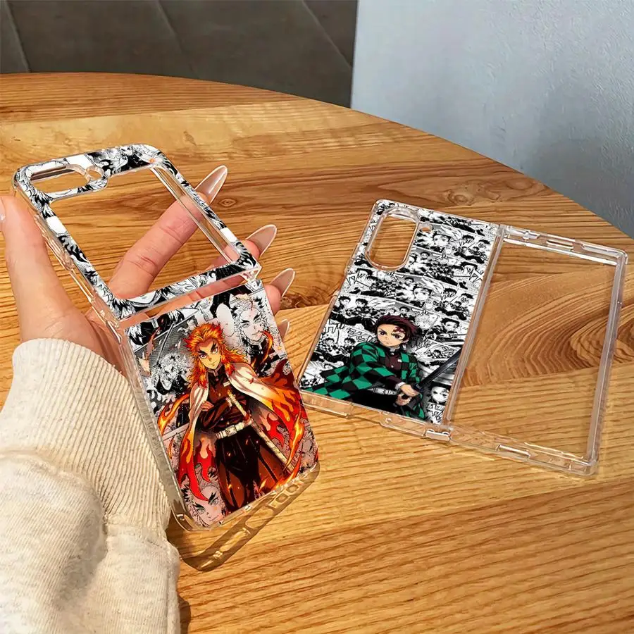 Case for Samsung Galaxy Z Fold 8 Ultra Flip8 Flip4 ZFold6 ZFold3 Flip3 Flip6 Flip7 ZFold7 Flip5 ZFold4 ZFold5 Demons Slayers