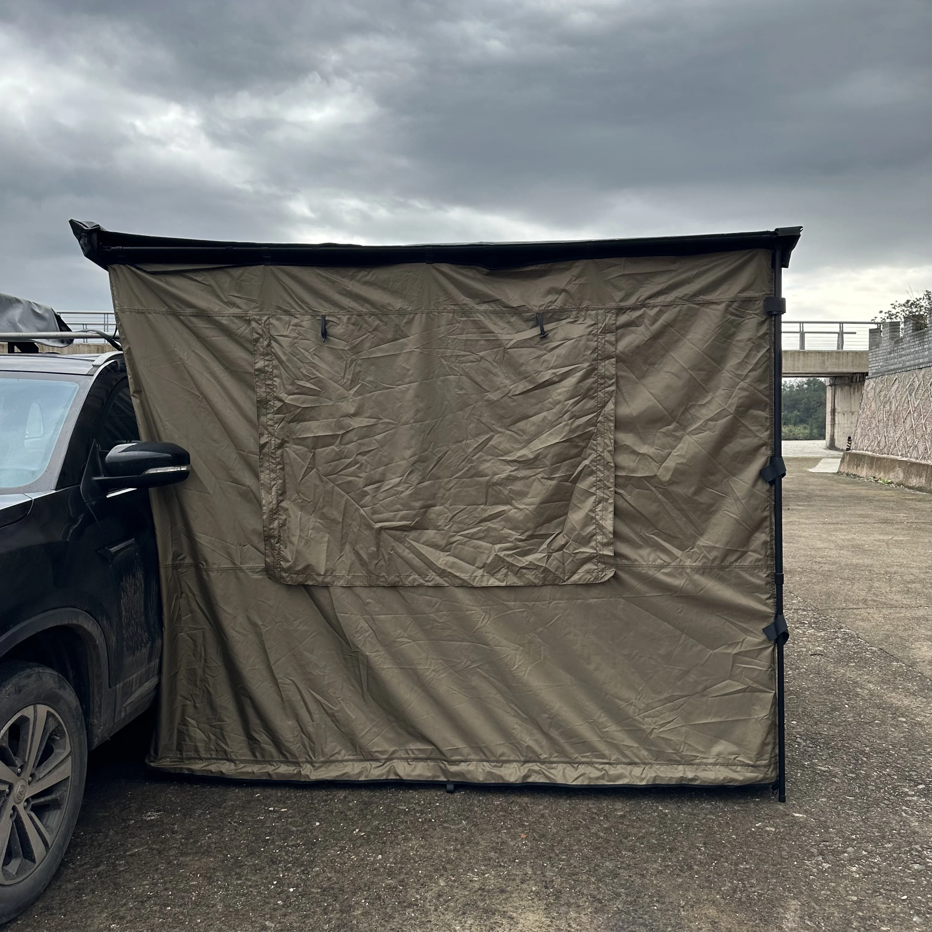 Dream Car Outdoor Camping Off-road Aluminum Four-season Waterproof 3-4 Person Side Suite Sunshade Mosquito Shelter Car