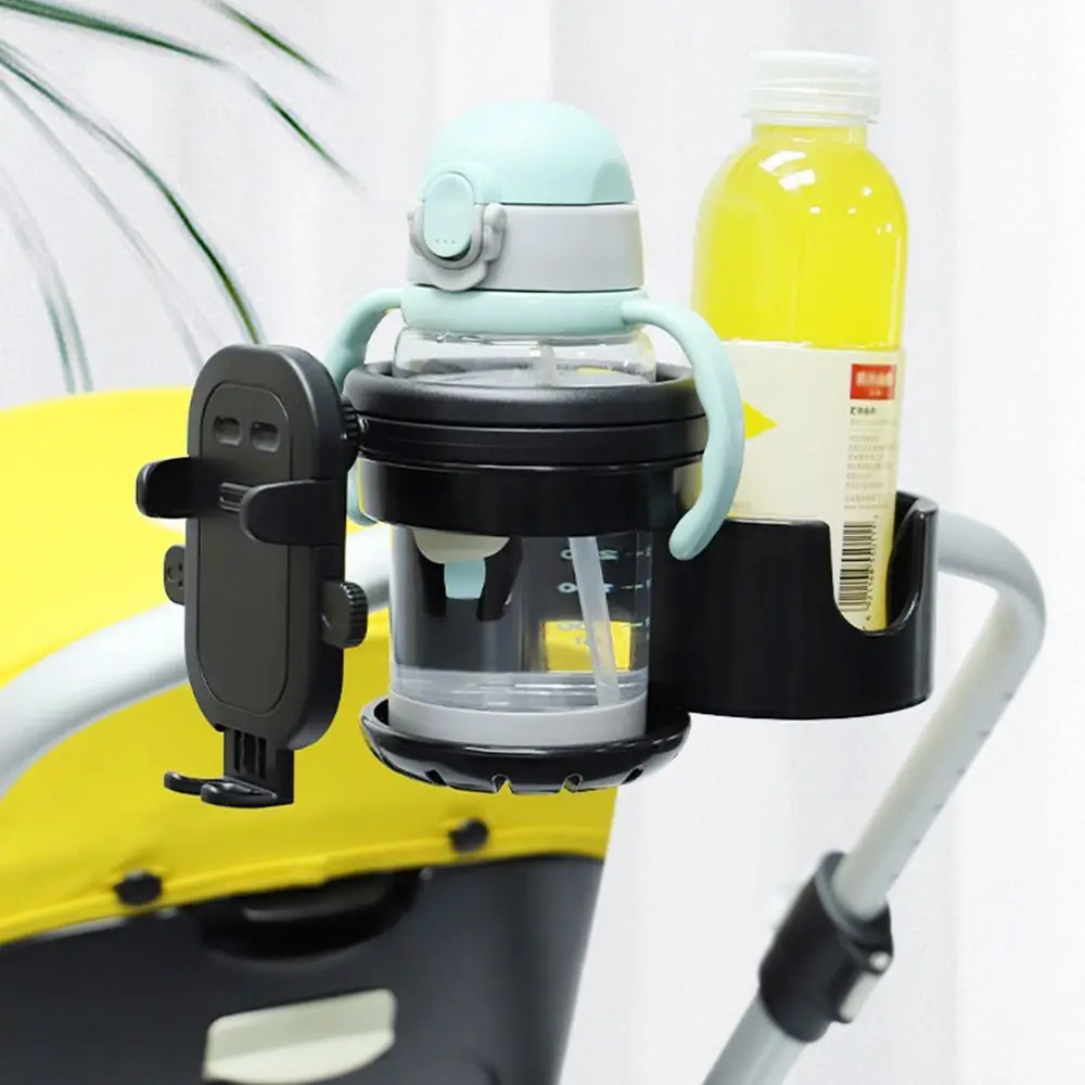 3 in 1 Design Stroller Cup Holder 360° Rotation Multicolor Cup Holder Universal Mount Multi Function Phone Holder Stroller