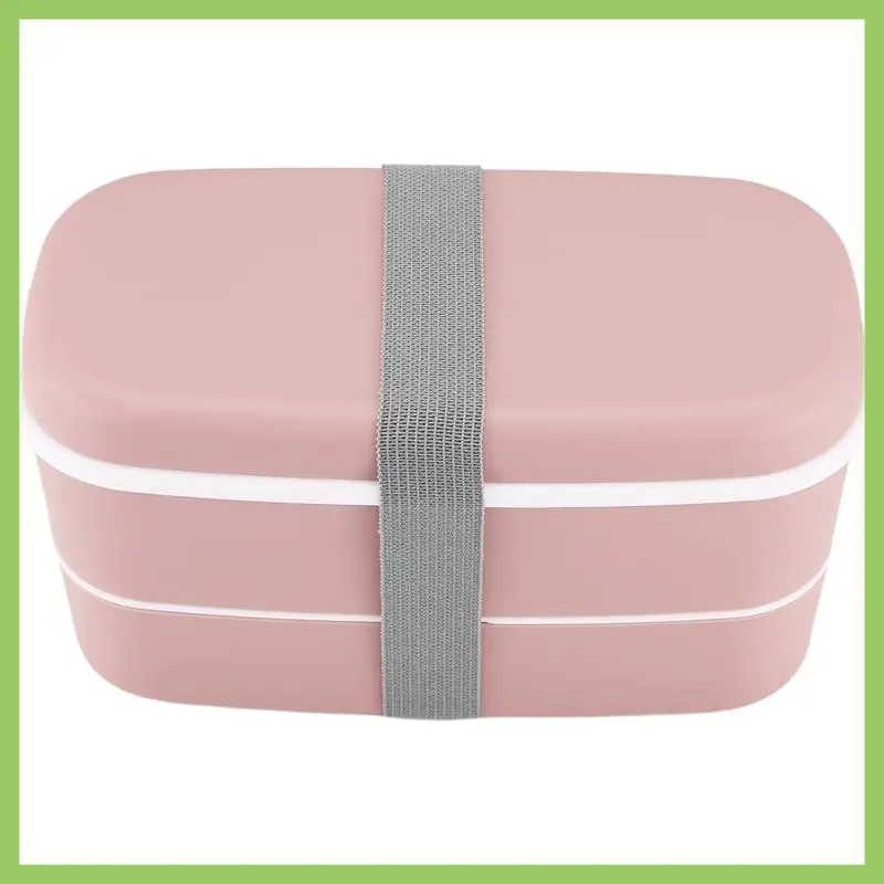 Lunch Box a 2 strati per microonde con scomparti isolati a tenuta stagna