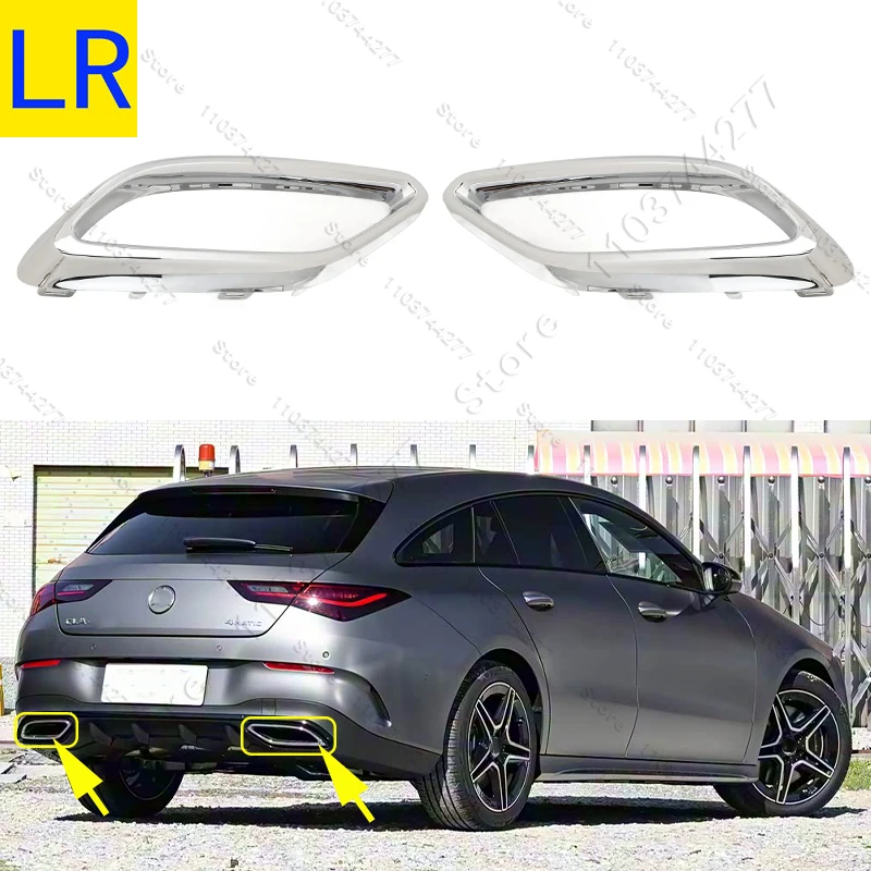 Für 2019–2025 C118 Mercedes Benz CLA180 CLA200 CLA220 CLA250 CLA180d Auspuffspitzenabdeckung Zierleisten 1184920100 1184920200 – Detail 12