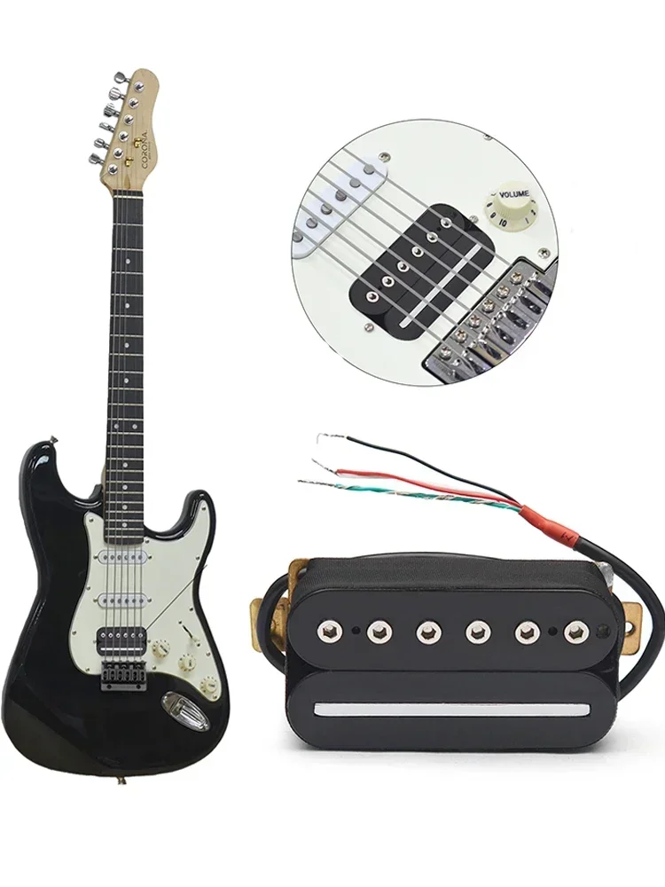 4-Leiter-Kabel, Spule, Spaltung, E-Gitarre, Humbucker-Klinge, Sechskantschraube, Einstellung, Dual-Coil-Gitarren-Tonabnehmer