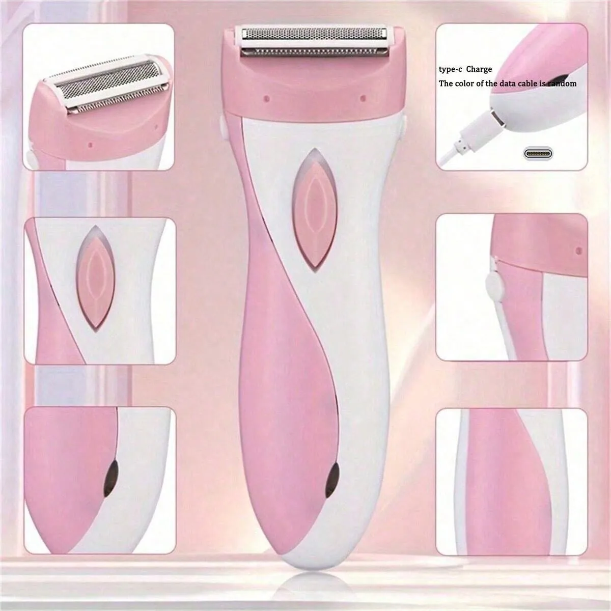 Women's Electric Razor - USB Electric Lady Shaver, Ladies Epilator Razor, Foil Shaver With Stainless Steel Blade image 3
