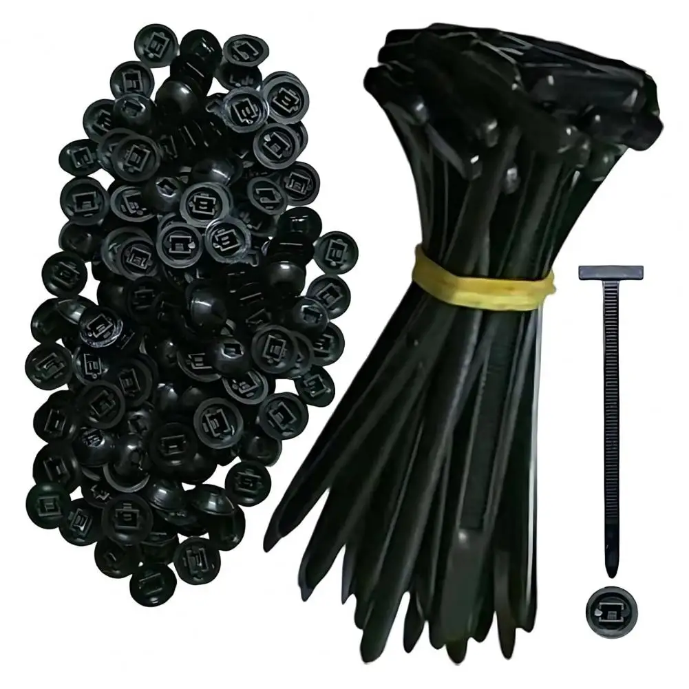 Cable Straps Heavy Duty Nylon Cable Tie Buckle with Pin Button Design for Car Repair Self-locking Zip Ties Holder Tool
