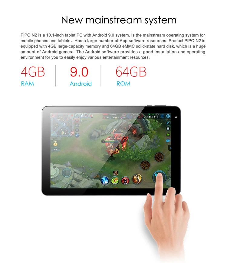 Produttore professionale di tablet Android Storger 4GB/64GB 10 pollici Ristorante 4g Tablet Android