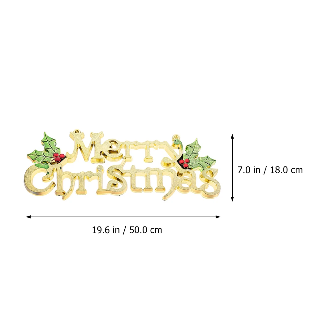 

Christmas Tree Decorations Plastic naments Hanging Xmas Party Supplies Gold Pendant Letters Festive Atmosphere Safe Long Service