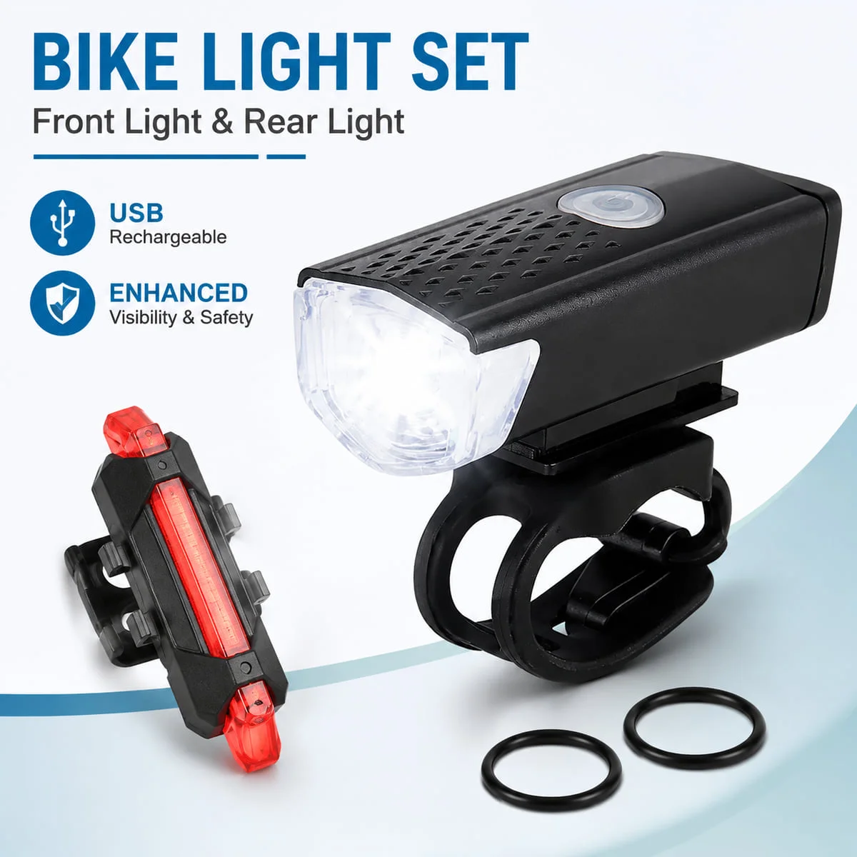 Commuting With Road Bike - Juego de luces delanteras y traseras